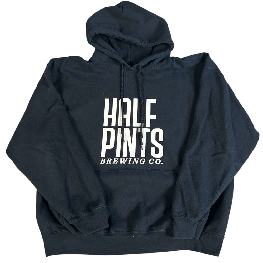 Half Pints Brewing Co. Gildan Heavy Blend Y2K Men's Pullover Hoodie Black XL